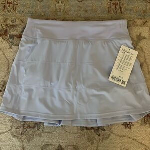 New With Tags, Lululemon Pace Rival Long Skirt, Size 4, Pastel Blue